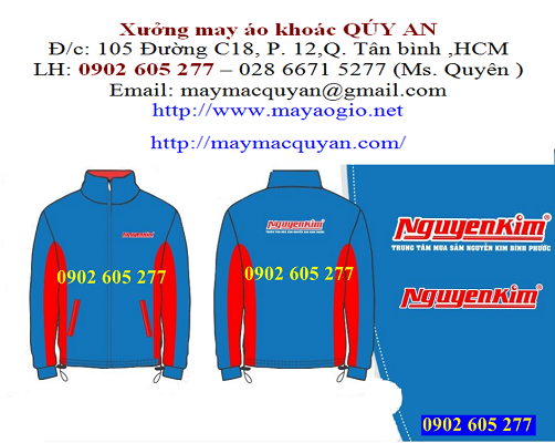 Xưởng may áo khoác đồng phục Nguyễn Kim – ao khoac dong phuc Nguyen Kim