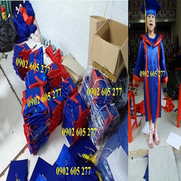 Thuê áo tốt nghiệp cho các bé tiểu học ở Ninh Thuận